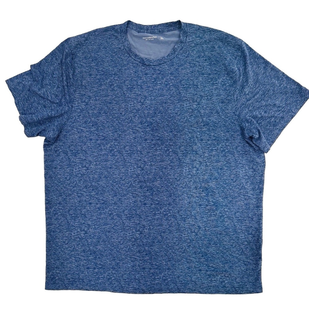 Abercrombie & Fitch Soft A&F Sleep Men's Blue Heather Crew Tee XXL